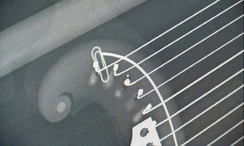 Harp Guitar X-rays are Front Page News