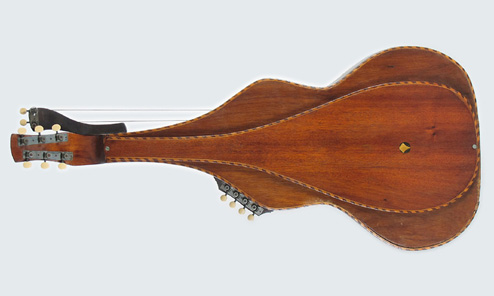 Knutsen’s Floating-Back Harp Steel Guitars