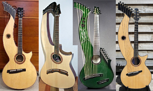 Recent Harp Guitar Builds