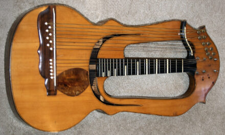 100 Years Later, the Martin Improved Reproduction Schenk Harp Guitar!