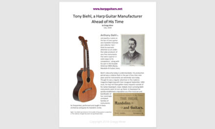 Historical Luthier and Featured Harp Guitar of the Month