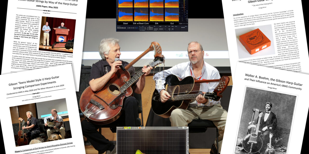 Gibson Harp Guitar String Studies